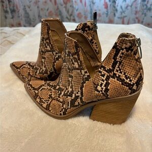 Women's Steve Madden Snakeskin Ankle Boots